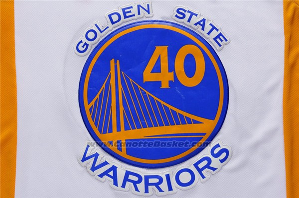 Maglia Golden State Warriors Harrison Barnes #40 Bianco